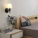 lampes murales or noir abat jour opaque classique traditionnel chambre coucher
