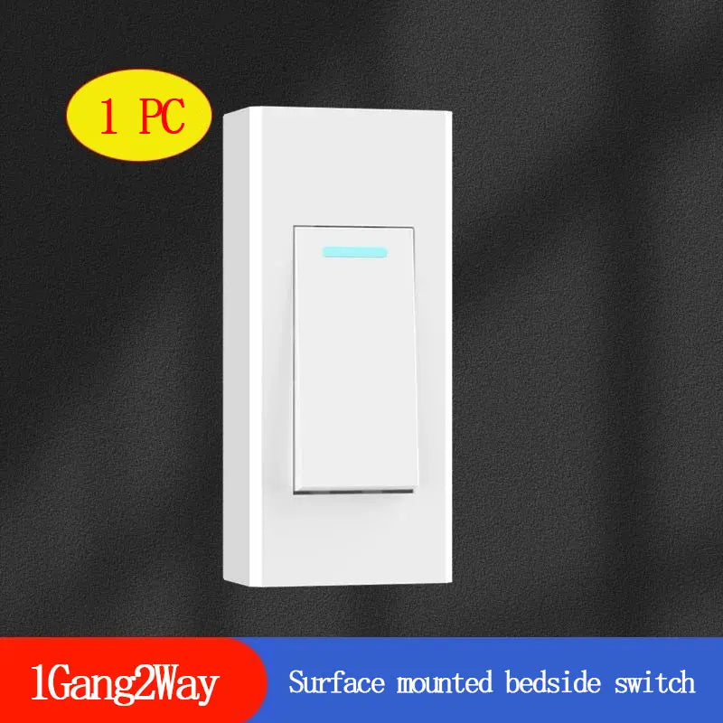 interrupteur mural smart noir gris indicateur lumineux certification vde ul rohs cqc