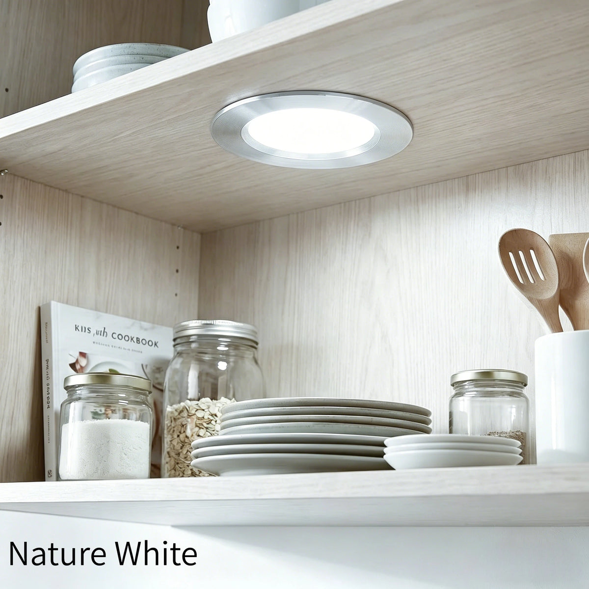 plafonnier led argent noir blanc moderne 12v 3w nickel opaques