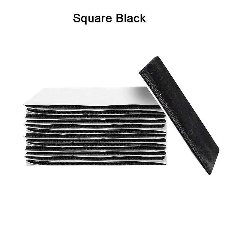 protège meubles adhésifs moderne points noirs fond beige tissu géométrique couleur noir bleu gris