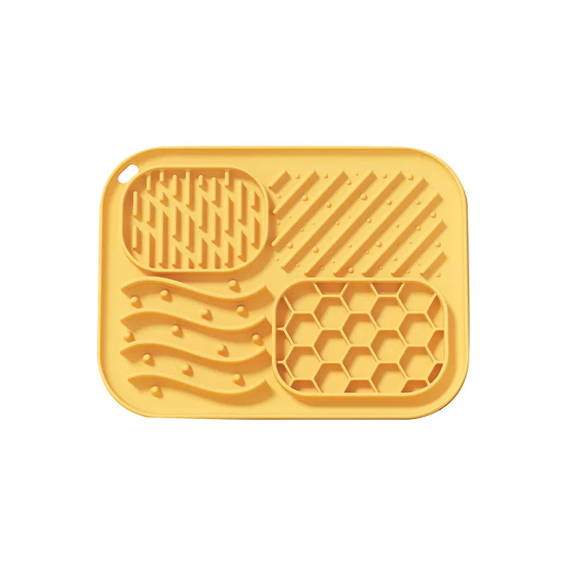 assiette animale silicone anti glissement rose vert bleu jaune motifs géométriques clips moderne pratique