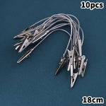 clips métalliques flexibles argentés minimaliste décoration maison bricolage vase cylindrique coupelles fleurs artificielles