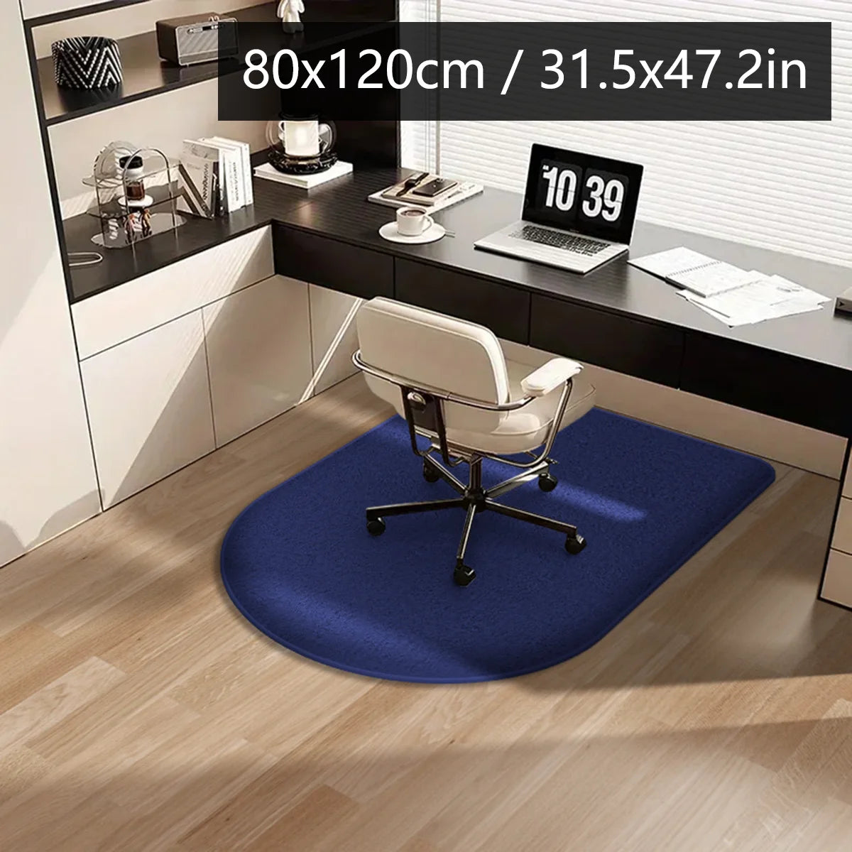 tapis sol noir points blancs moderne adhésif intérieur salon chambre cuisine salle bain polyester