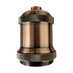 ampoule e27 vintage or cuivre texture brossée noir blanc durable facile