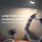 lampe moderne led rechargeable pince usb noir flux lumineux continu toucher interrupteur