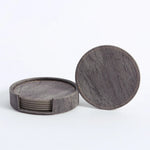 coasters texture bois gris marron moderne pièces boîte rangement elasthanne