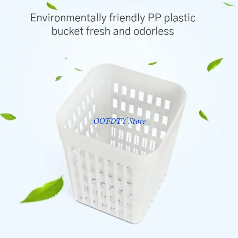 panier linge blanc moderne drainage efficace minimaliste rangement cuisine robuste.Surface texturée grille tailles