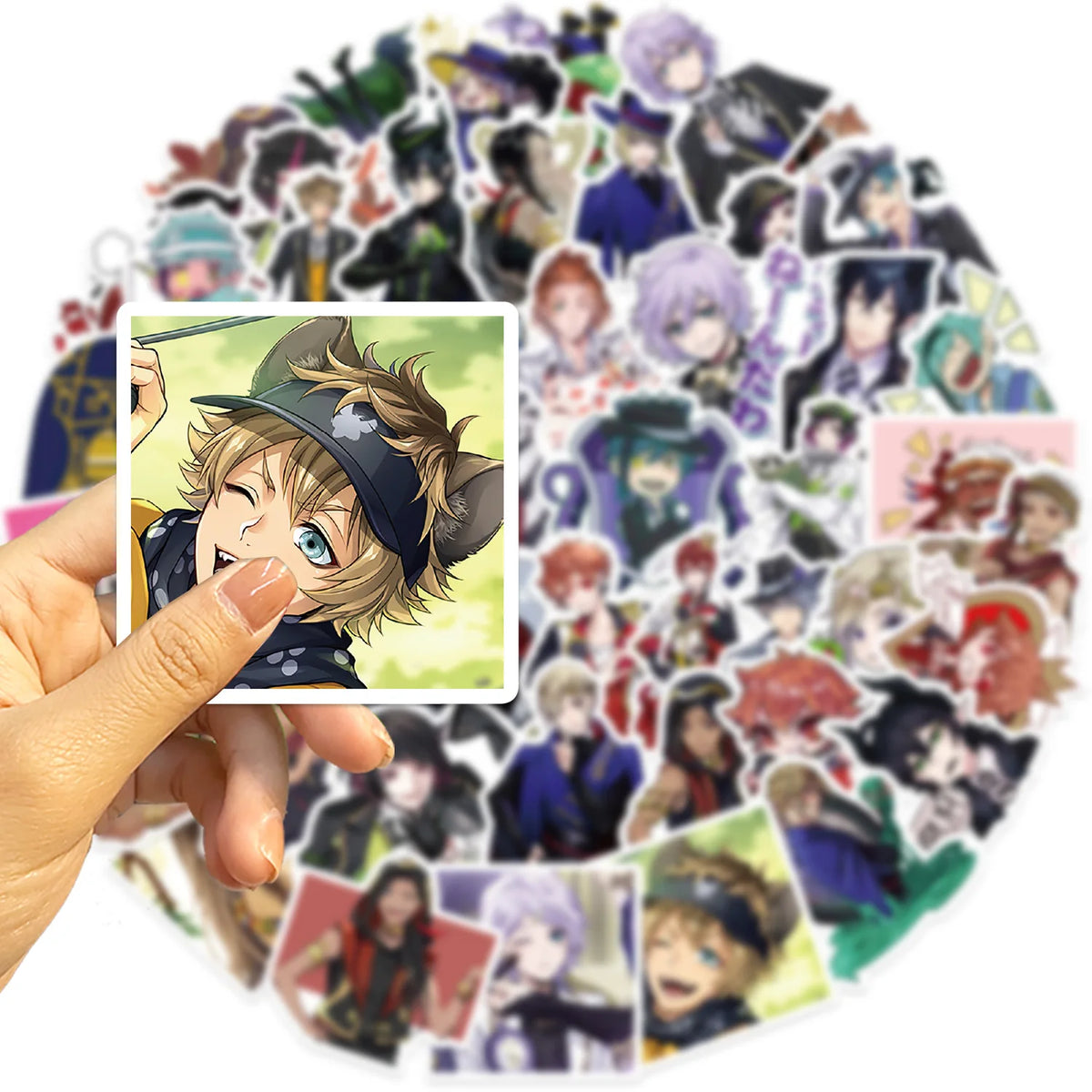 sticker disney personnages anime adhésifs divers couleurs blanc noir bleu rouge transparent PVC