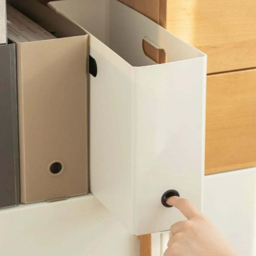 boîtes rangement modernes plastique gris beige blanc mat opaques empilables poignée étiquettes tiroirs minimalistes