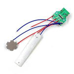 composant électronique led blanc jaune noir bleu vert interrupteur batterie câbles plaque support bricolage