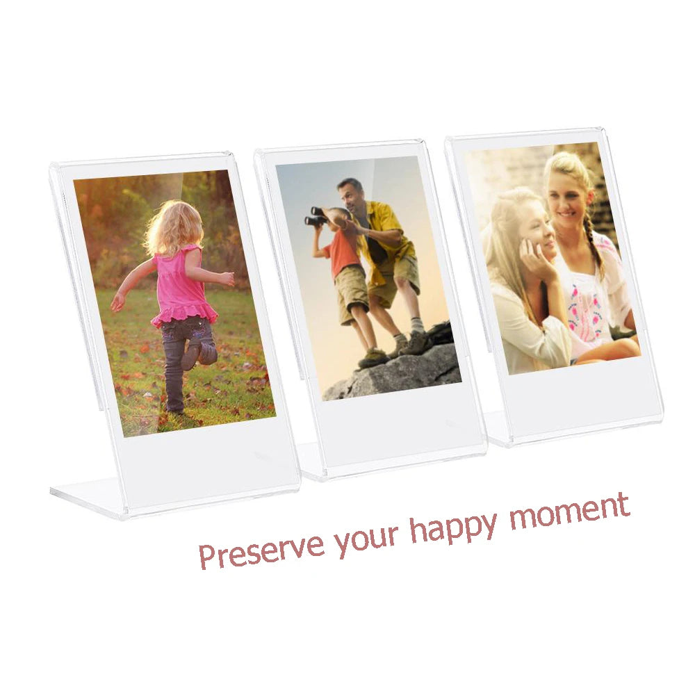 cadre photo transparent moderne fujifilm instax mini papier photo 9cm 5.4cm 3.3cm 1pc 2pcs