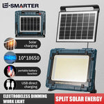 lampe solaire d'urgence bleu noir moderne grille led panneaux solaires camping auto ip65 abs