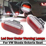 lampe bienvenue led rouge transparent voiture clips moderne minimaliste 71mm 37mm 33mm