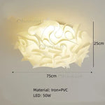 lampe suspension blanc forme géométrique moderne plaque fixation flux lumineux intelligent certification sécurité