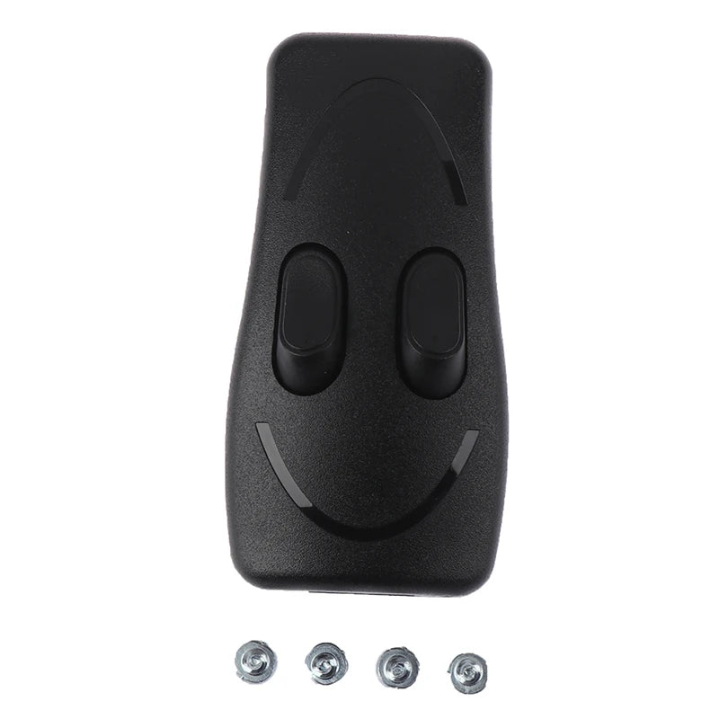 interrupteur bouton poussoir noir blanc sourire imprimé moderne