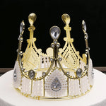 couronnes décoratives or argent strass motifs floraux anniversaire mariage fêtes événements