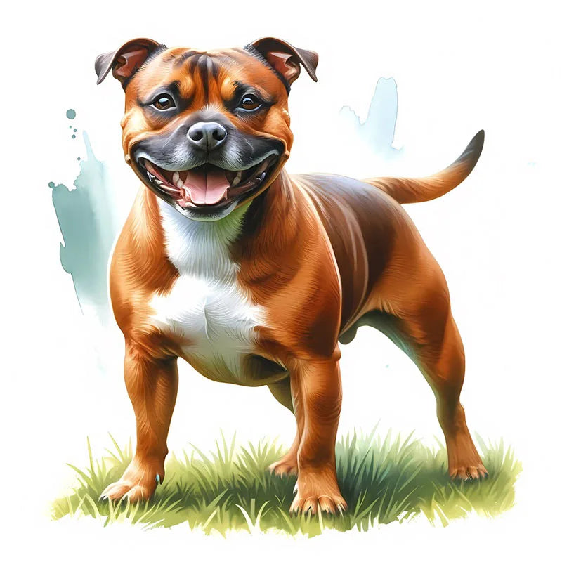 sticker adhésif mur illustration chien moderne noir blanc gris vert bleu pvc amovible réutilisable