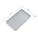 plateau rangement blanc moderne grille petite trous polyesters respectueux environnement portable cuisine