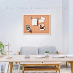 tableau liège bois clair beige suspension photos notes dessins minimaliste déco murale épingles messages