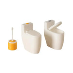 miniatures toilettes blanc minimaliste brosses wc accessoires poupées jouets imitation ornement décoration scène
