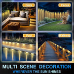lampes solaires extérieures led noires blanches modernes adhésives autonomes imperméables ip65