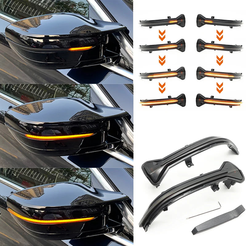 feux position latéraux voiture noir orange modernes sportifs lisses brillants clé bande adhésive