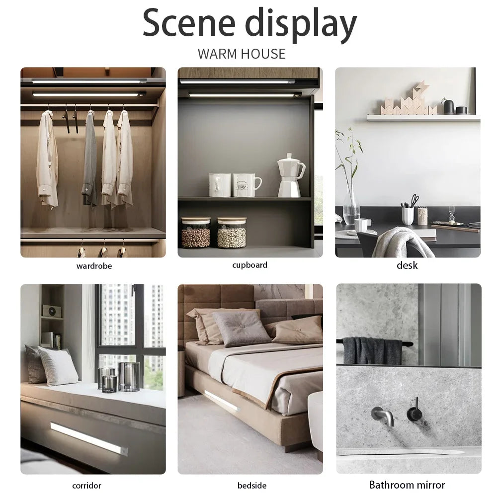 lampe led adhésive ultrafine rechargeable blanc moderne barre led 3mètres distance interne