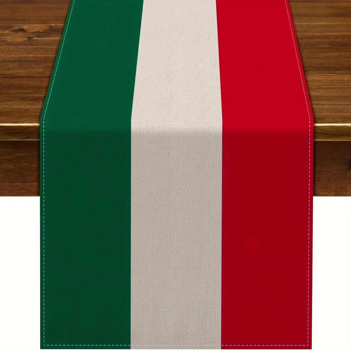 nappe décorative drapeau italien vert blanc rouge table festive polyester