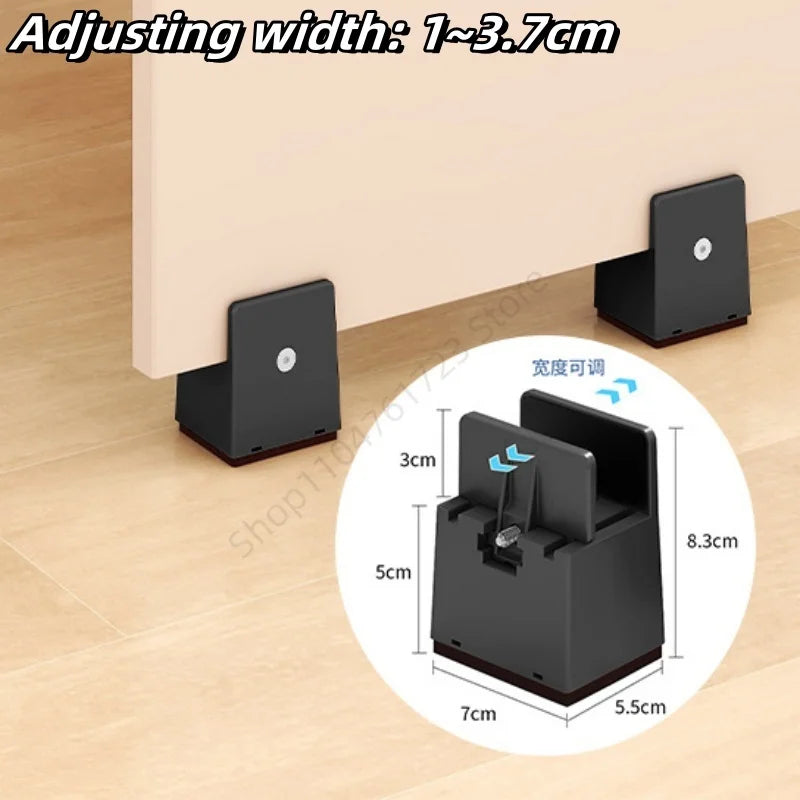 pieds meubles marron noir vis plastique moderne fixation antidérapants rechargeables