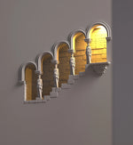 Applique murale escalier LED encastrée design Athènes vue de face