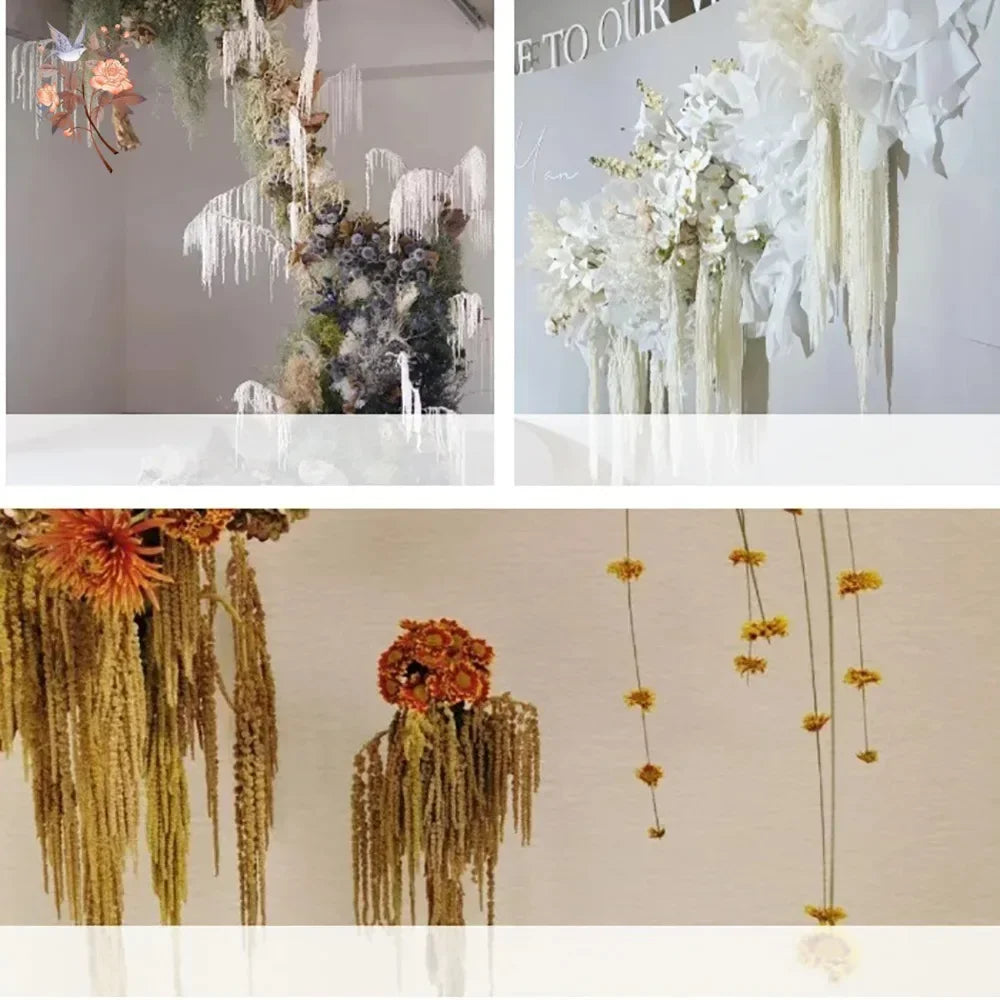 guirlande franges blanches decoration maison boheme rustique anniversaire pendaison cremaillere