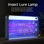 lampe uv led 8w blanc noir moderne interrupteur controle insectes fluorescence