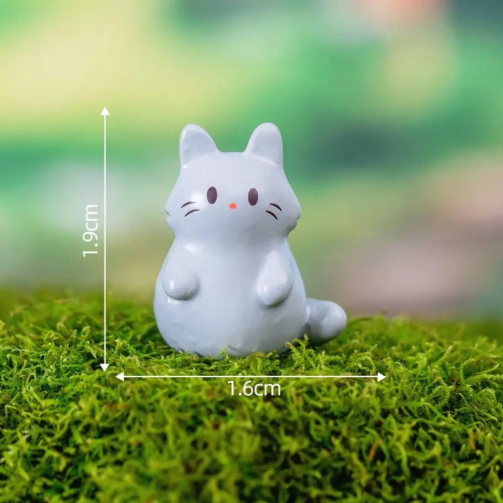 miniatures animaux cartoon blanc rose vert jaune gris bleu marron