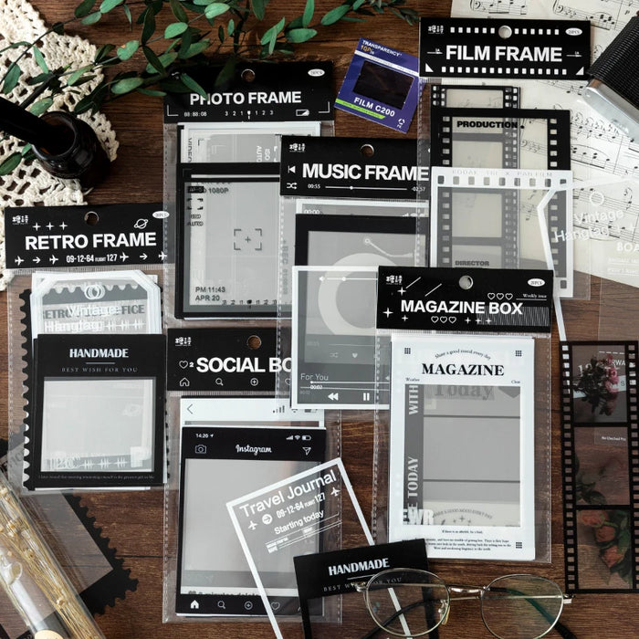 Lot de 15 cadres photo autocollants vintage pour décoration intérieure