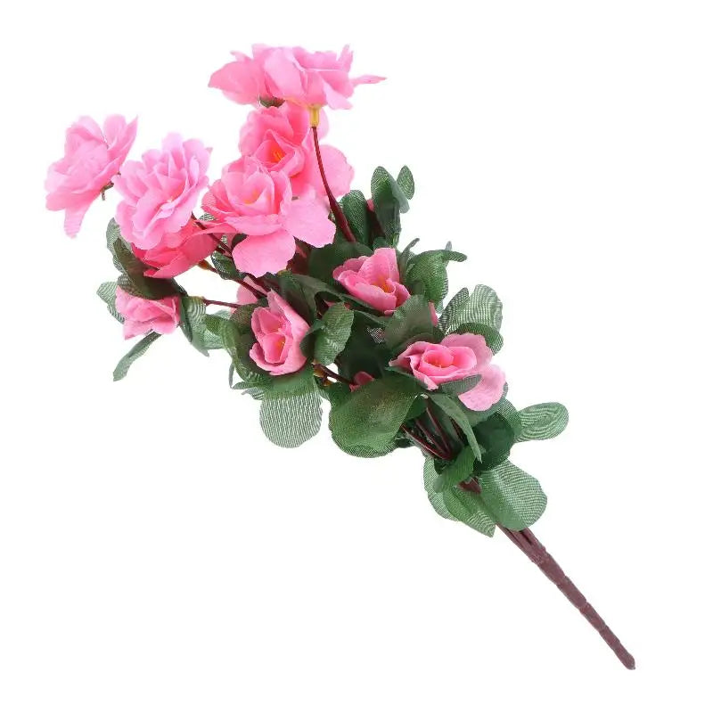 décoration intérieure bouquet artificiel rose rouge jaune moderne feuilles vertes