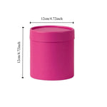 boîtes rondes unies moderne opaques rose clair noir argenté rose pâle vert clair beige