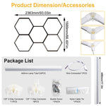 plafonnier led blanc hexagonal moderne ultra lumineux flux 2000 82000 100 240v écrous ruban