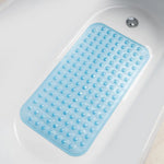 tapis bain moderne perforé gris clair antidérapant lavable salle bain paires trous circulaires PVC