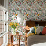 papier peint floral imperméable autoadhésif vinyle moderne décoration intérieur salon chambre enfant résistant humidité