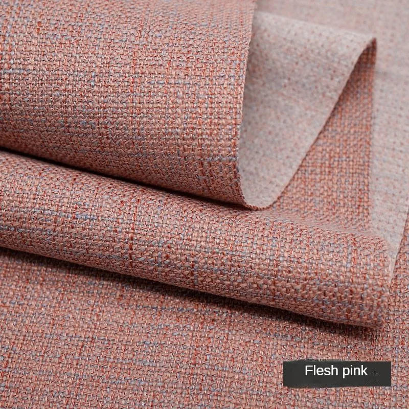 tissu maison coton lin résistant gris rose bleu texture moderne 100x150cm 350g/m