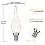 ampoule led transparente blanche 2700k e12 e14 25000h 360deg lumiere moderne salon