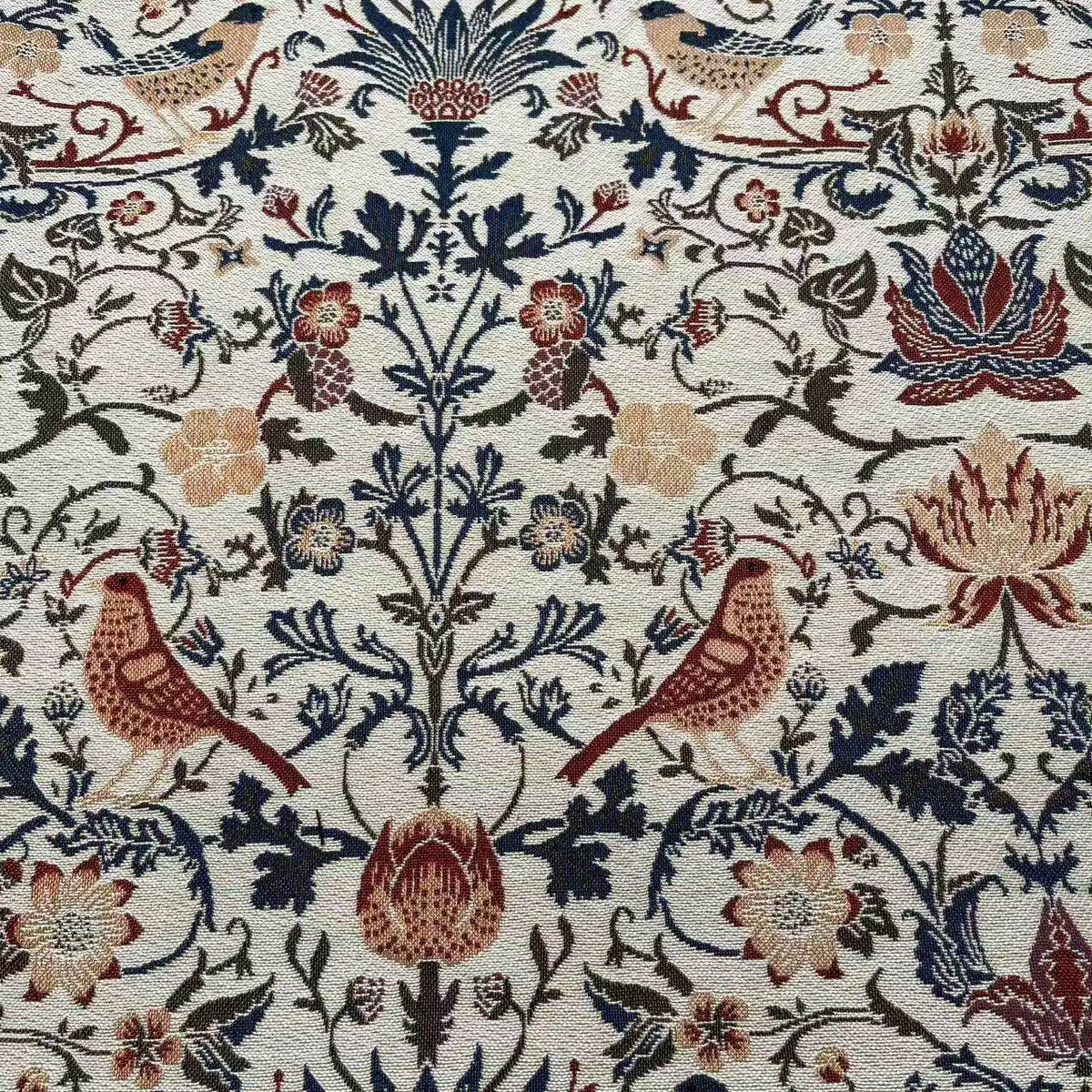 tissu chenille polyester opaque fleurs motifs peinture huile sofa coussin diyversible tablecloth nappe