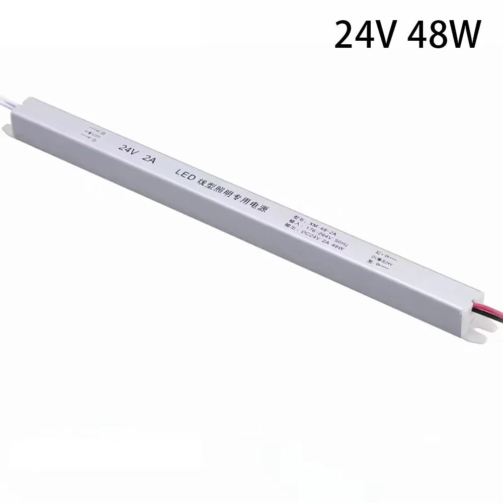 alimentation led 12v 24v 18w 36w 48w câbles blanc moderne sans fixation