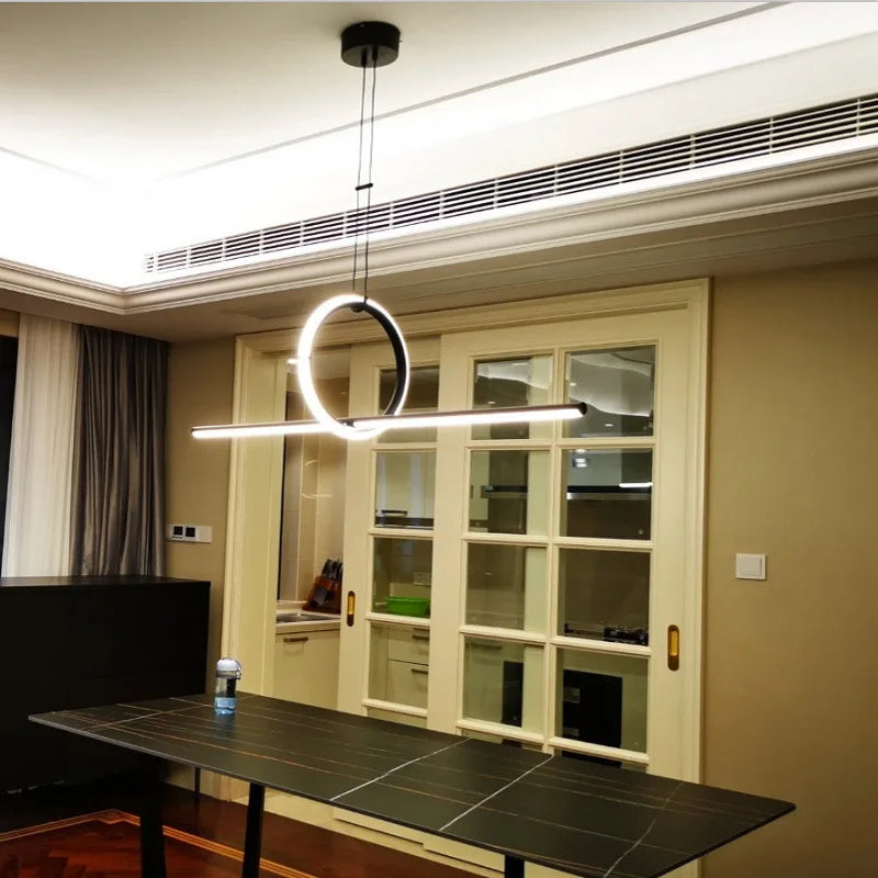 suspension lumineuse moderne minimaliste blanche noire lisse mat câble suspendu chambre salon étude
