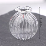miniatures bouteilles verre transparent texturé vintage bouchons liège couvercle verre