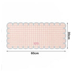 tapis moderne carreaux beige rose bleu adhésif 30x60cm 35x80cm opaquet décors