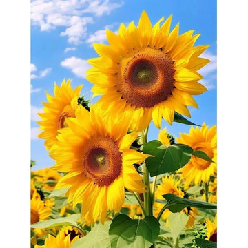 peinture diamant fleurs tournesol moderne acrylique 20x30cm 30x40cm toile decoration maison cadeau adultes