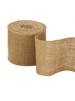 tapis juteux rustique toile jute mariage décoration événementnel nappe matériaux naturels textures grossières