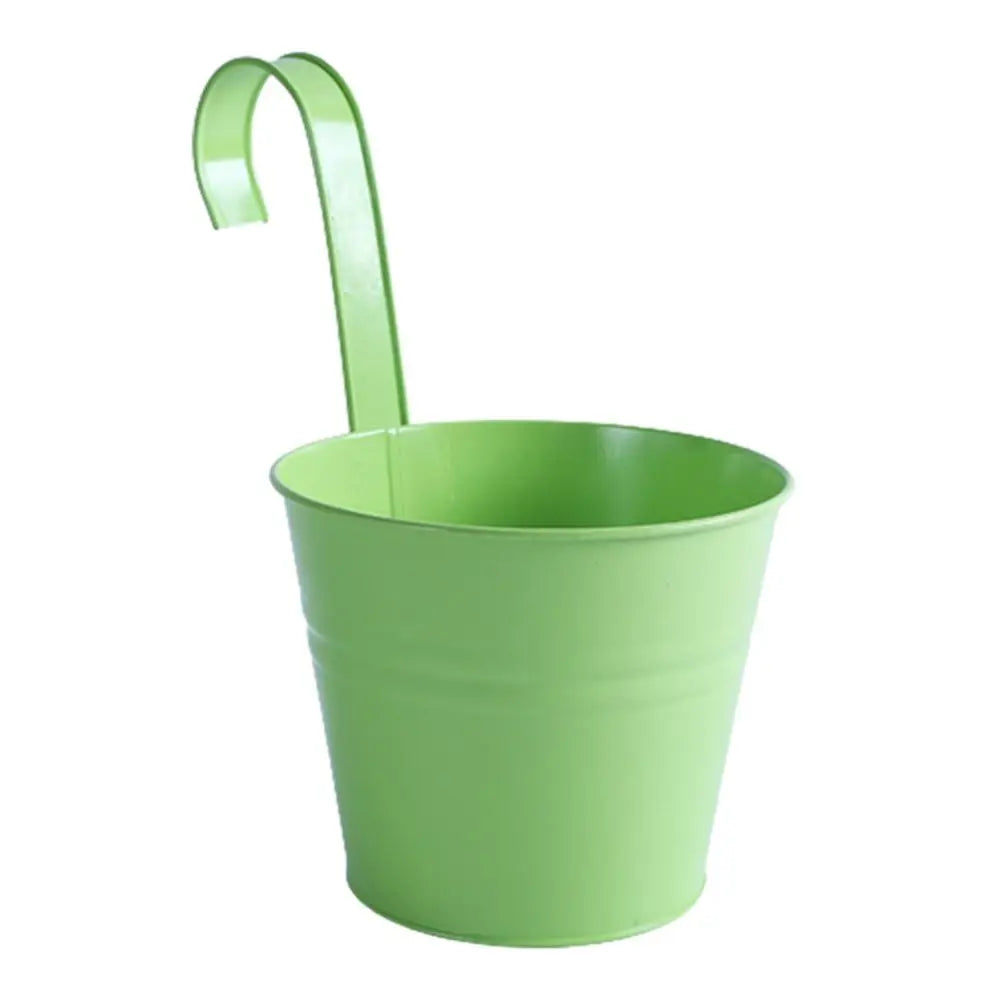 Pots suspendus modernes pot fleurs crochet métal couleurs rose rouge orange bleu vert crème