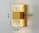 appliques murales modernes or blanc texturées éclairage dimmable trois couleurs contemporain